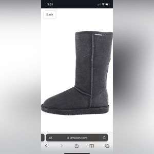 Grey Tall Bear Paw Winter Boots, women’s size 10. SO WARM!